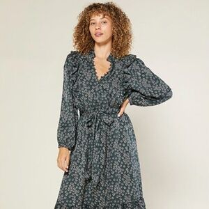 Outerknown "Stardust" dress, dark green